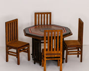 Arts and Crafts Style Game Table and Chair Set -  1:12 Scale Kit