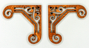 Miniature Dollhouse Corner Trim - Set of Two - Unfinished - Style M - Multiple Sizes