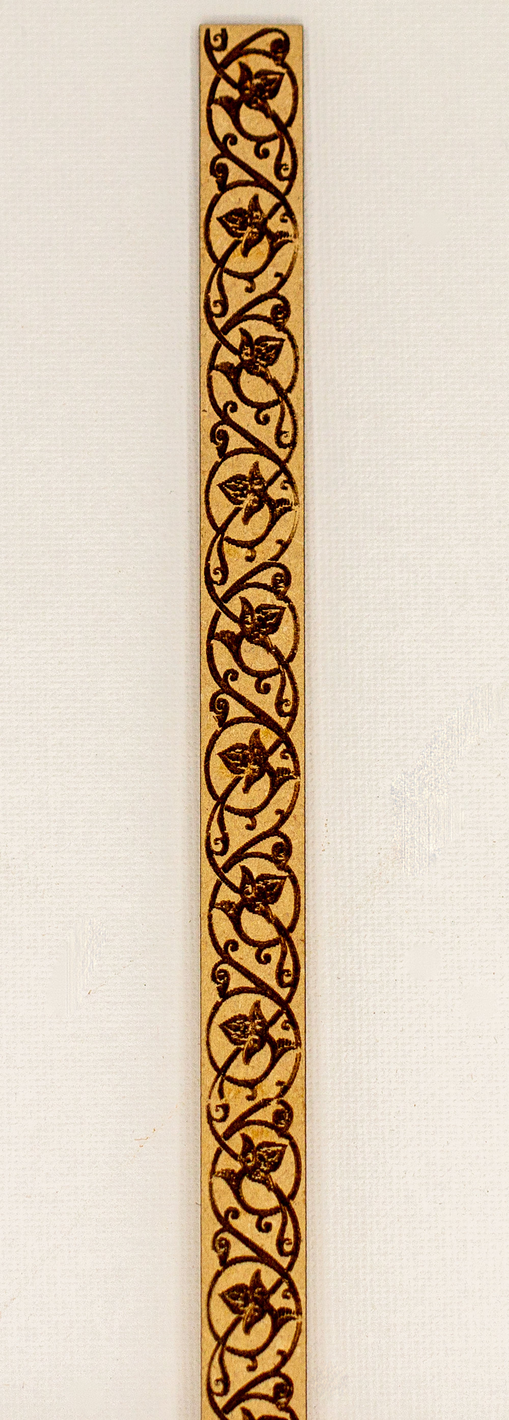 Miniature Dollhouse Engraved Trim - Unfinished - Style A